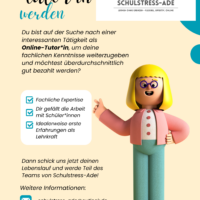 Online-Tutor*innen für junges Nachhilfeinstitut gesucht