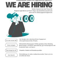 Teamer:innen in Dortmund gesucht / Studijob bei der PhaseBE gGmbH